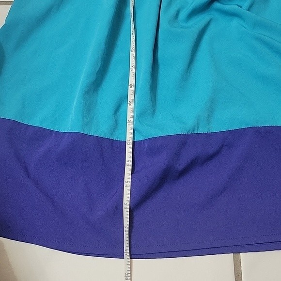 Roxy Women's side cut out blue mini dress Size S beach preppy spring summer - Picture 6 of 6